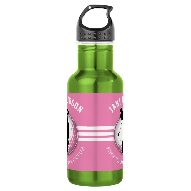 Bouteille D'eau Design élégant de Golfeur pour femmes (Devant)