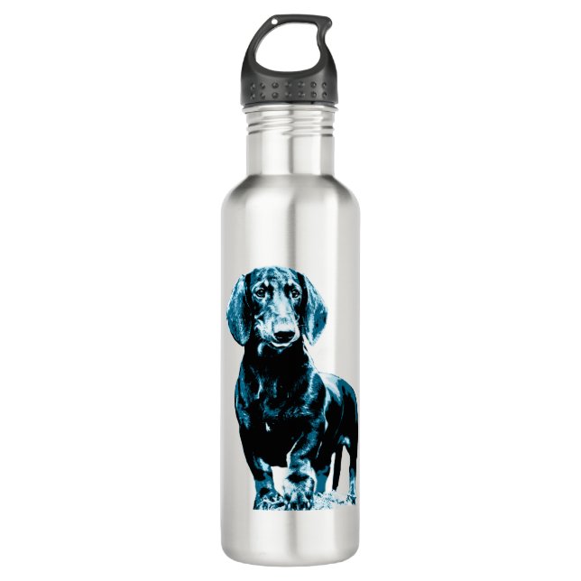 Bouteille D'eau Design moderne dachshund (Devant)