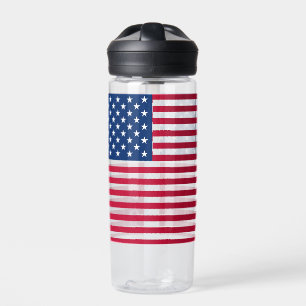 Bouteille D'eau Dessin de fierté de drapeau américain USA