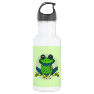 Bouteille D'eau Dessin de grenouille verte