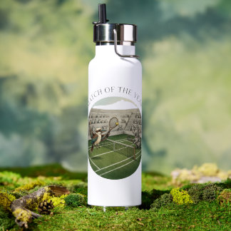 Bouteille D'eau Dessin de match de tennis amusant entre Kookaburra