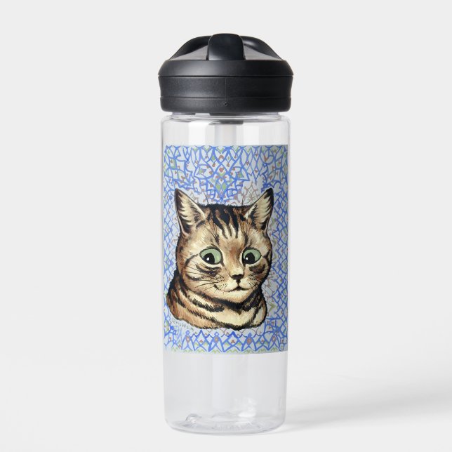 Bouteille D'eau Dessin de tête de chat par Louis Wain  (Extérieur)