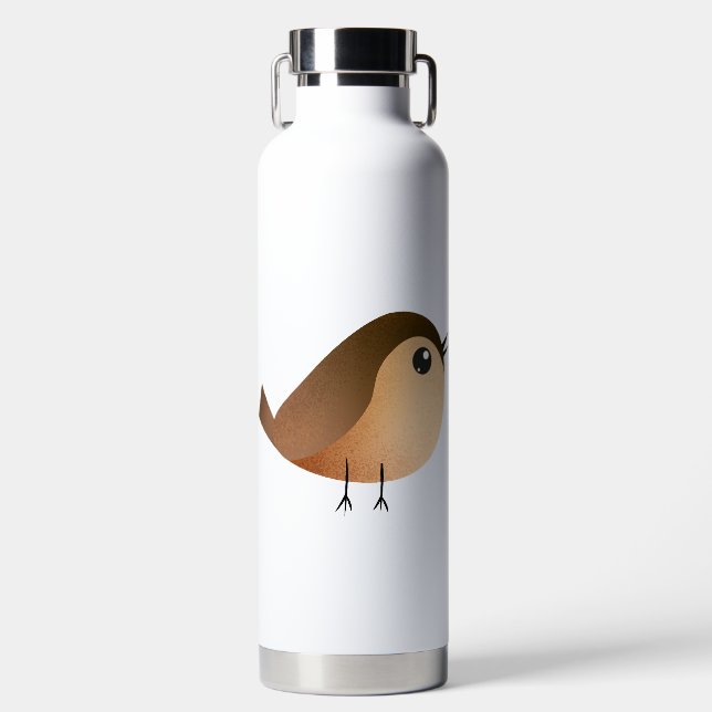 Bouteille D'eau Dessin d'Oiseau de Bruant (Avant)