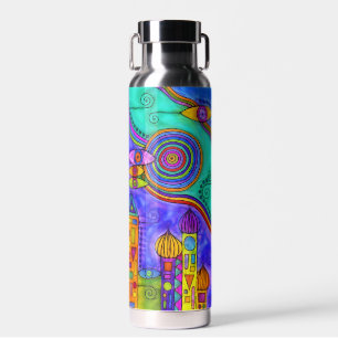 Bouteille D'eau Dessiné à la main par EDDArt - Venez ensemble 2