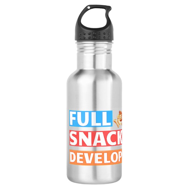 BOUTEILLE D'EAU DÉVELOPPEURS SNACK COMPLET - PUN DÉVELOPPEUR (Devant)