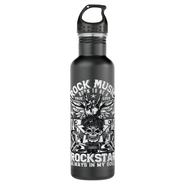 Bouteille D'eau Devil Rock Punk Hard Rock Heavy Metal (Devant)