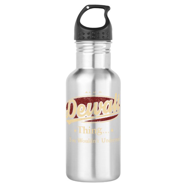 Bouteille D'eau Dewalt Nom de la chose Water Bottle (Devant)