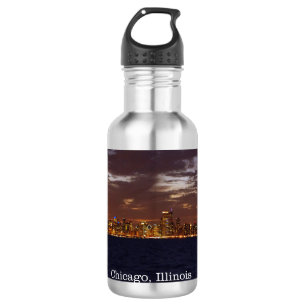 Bouteille d'eau d'horizon de Chicago