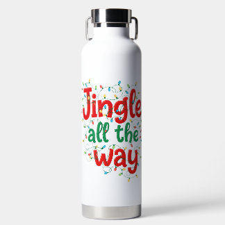 BOUTEILLE D'EAU DICTON AMUSANT ET COLORÉ DE FÊTE DE NOËL