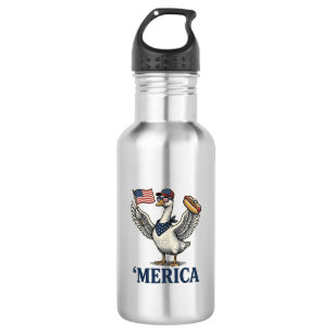 Bouteille D'eau Dinde Patriotique 'Merica Hot Dog Vintage Chemise