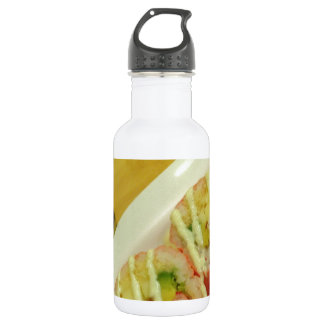 Bouteille D'eau Dîner Sushi Poisson Riz Alimentation Saine