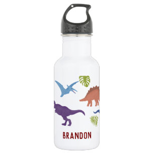Bouteille D'eau Dinosaure Mignon Dino Enfant Enfant Nom Personnali