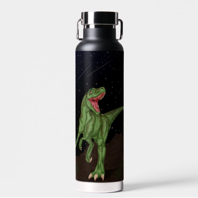 Bouteille D'eau Dinosaure - Nuit préhistorique (Avant)