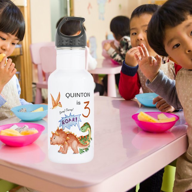 Bouteille D'eau Dinosaure Stomp Chomp Rawr (Créateur téléchargé)