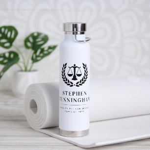 Bouteille D'eau Diplôme de droit moderne personnalisé