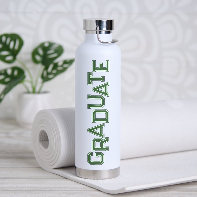Bouteille D'eau Diplômé de l'école secondaire moderne verte (Yoga)
