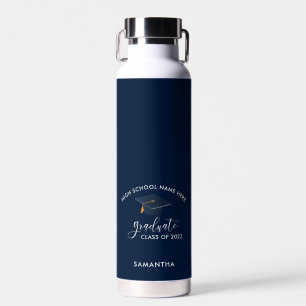 Bouteille D'eau Diplôme personnalisé 2026 Lycée Bleu Marine