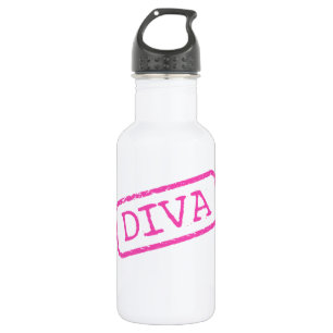 Bouteille d'eau "Diva Stamped and Approuvé"