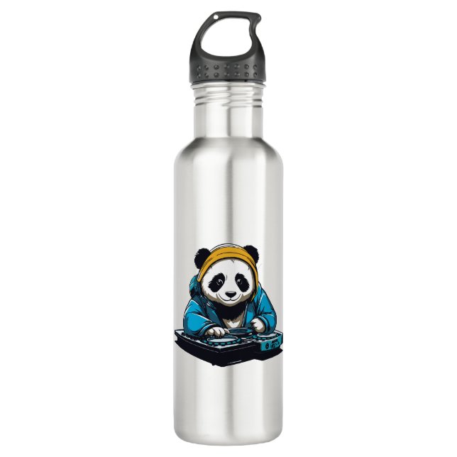 Bouteille D'eau DJ Kawaii Panda (Devant)