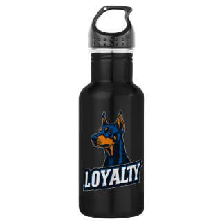 Bouteille D'eau Dobermann - Symbole de la loyauté | LOYAUTÉ