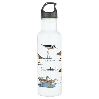 Bouteille d'eau d'oiseaux de rivage