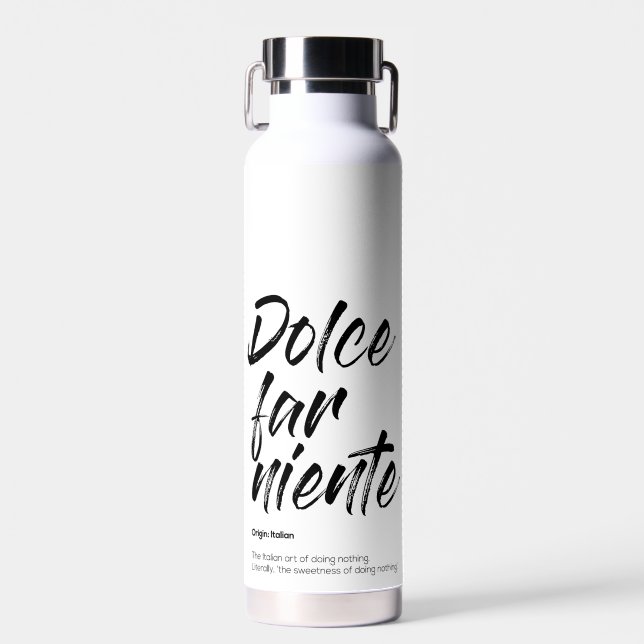 Bouteille D'eau Dolce far niente - Coque de téléphone (Blanc) (Avant)