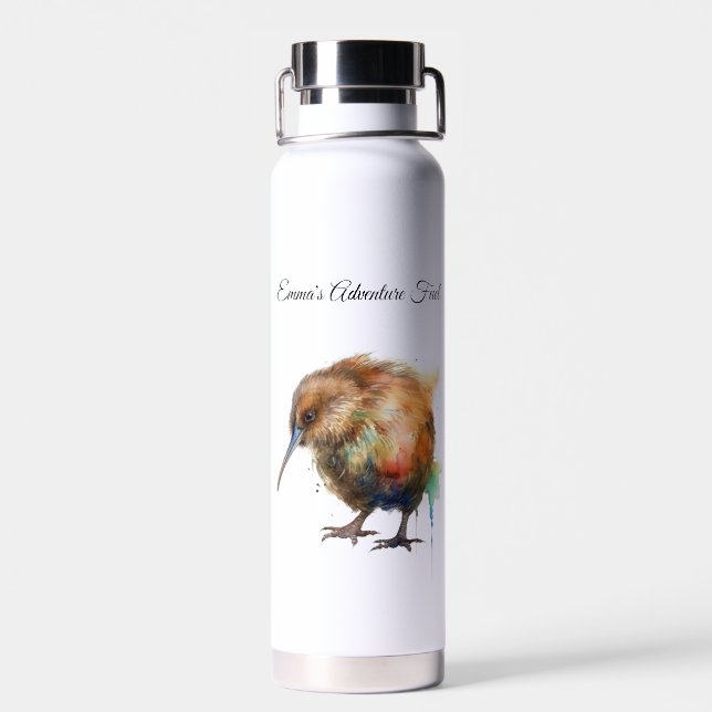 Bouteille D'eau Douce Kiwi, personnalisé (Arrière)