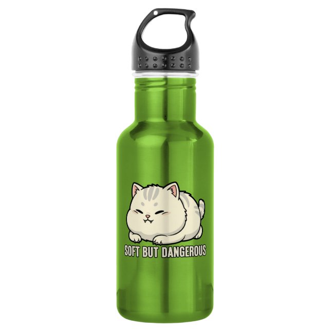 Bouteille D'eau Douce mais dangereuse petite chatte (Devant)
