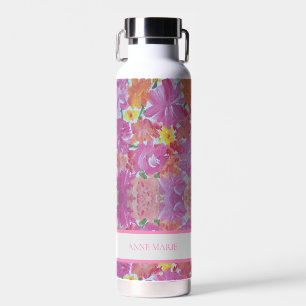Bouteille d'eau douce rose rose rose