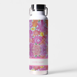 Bouteille d'eau douce rose rose rose