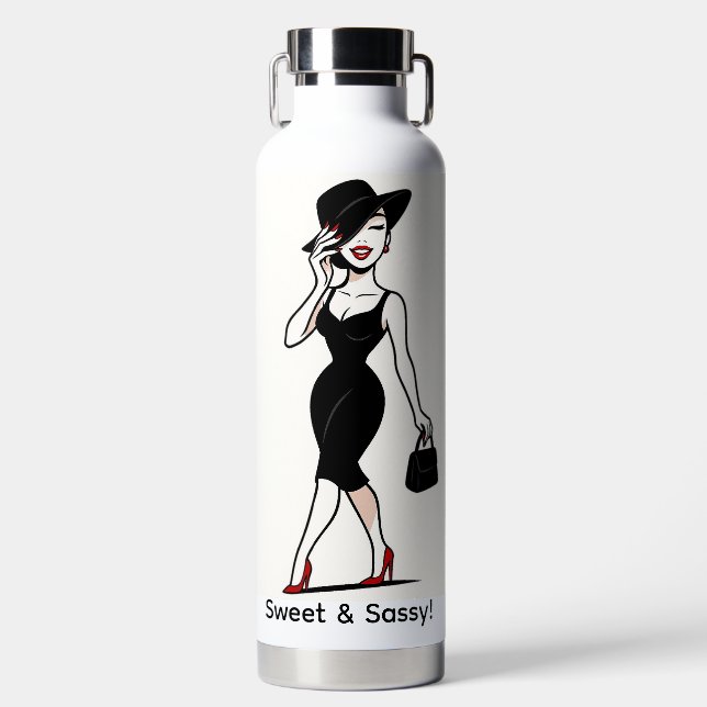 Bouteille d'eau Douce & Sassy (Avant)
