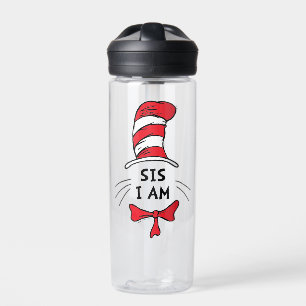 Bouteille D'eau Dr Seuss   Chat dans le Casquette - Sis I am