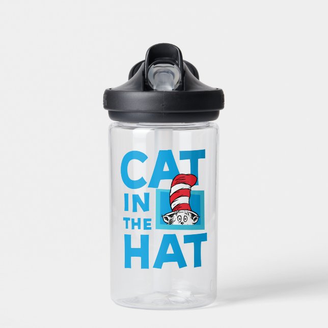 Bouteille D'eau Dr. Seuss | Logo du Chat dans le Chapeau (Avant)