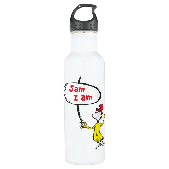 Bouteille D'eau Dr Seuss | Symbole de retenue Sam-I-Am (Devant)