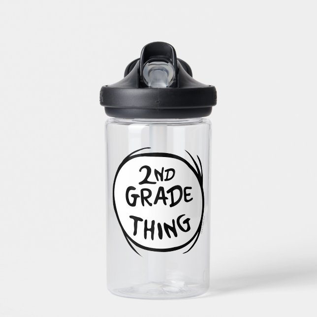 Bouteille D'eau Dr Seuss | Thing One Thing Two - 2nd Grade Thing (Avant)