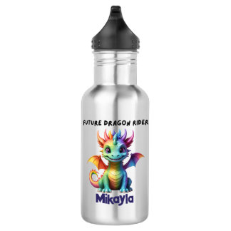 Bouteille D'eau Dragon arc-en-ciel personnalisé