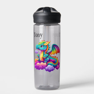 Bouteille D'eau Dragon Bleu Enfants Personnaliser