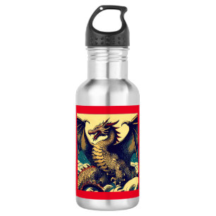 Bouteille D'eau Dragon européen Imaginaire - Bois coupé 1