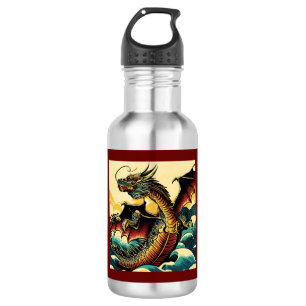 Bouteille D'eau Dragon européen Imaginaire - Bois coupé 2