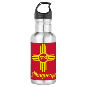 Bouteille D'eau Drapeau Albuquerque, Nouveau-Mexique Wa en acier i