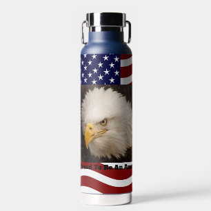 Bouteille D'eau Drapeau américain d'aigle chauds ou froids
