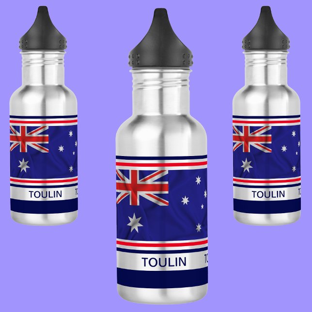 Bouteille D'eau Drapeau australien personnalisé (Créateur téléchargé)