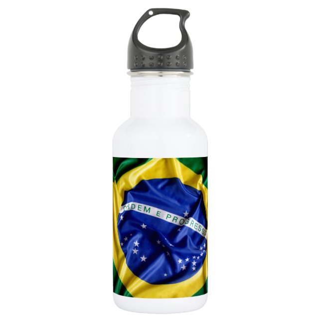 Bouteille D'eau Drapeau brésilien (Devant)