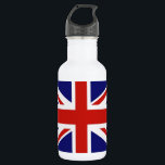 Bouteille D'eau Drapeau britannique<br><div class="desc">british,  flag,  "british flag",  "union",  jack,  english,  england,  "united kingdom",  "u.k",  "u.k",  "english flag",  "england flag",  "united kingdom flag",  "great britain",  britain,  country,  isles,  blue,  cross,  cross Scotland,  wales</div>