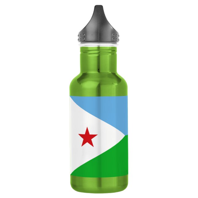 Bouteille D'eau Drapeau de Djibouti (Gauche)