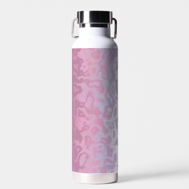 Bouteille D'eau Drapeau de fierté bigender tripant ondoyant funky  (Avant)