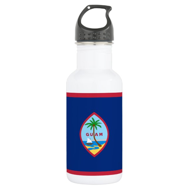 Bouteille D'eau Drapeau de Guam (Devant)