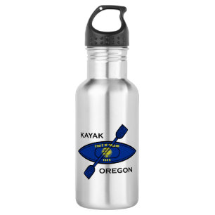 Bouteille D'eau Drapeau de Kayak Oregon