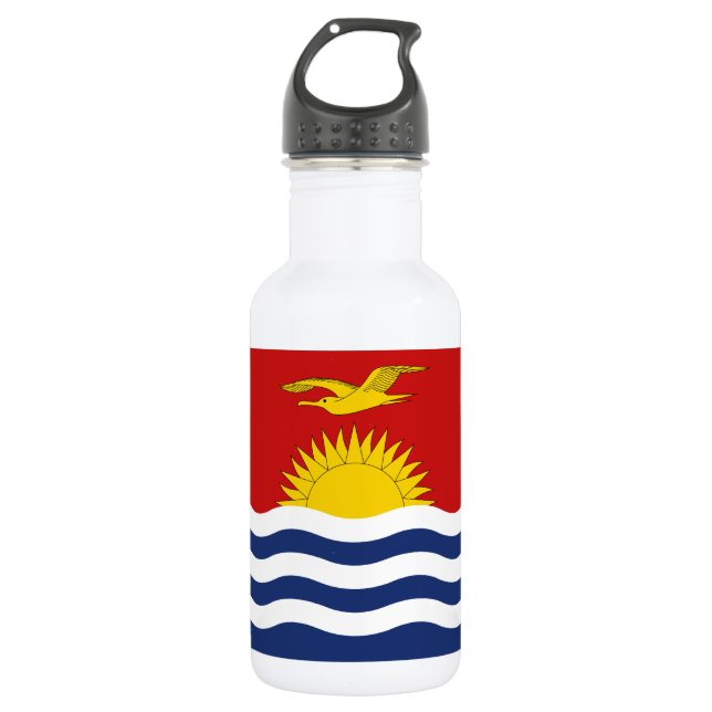 Bouteille D'eau Drapeau de Kiribati (Devant)