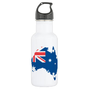 Bouteille D'eau drapeau de la carte Australie -